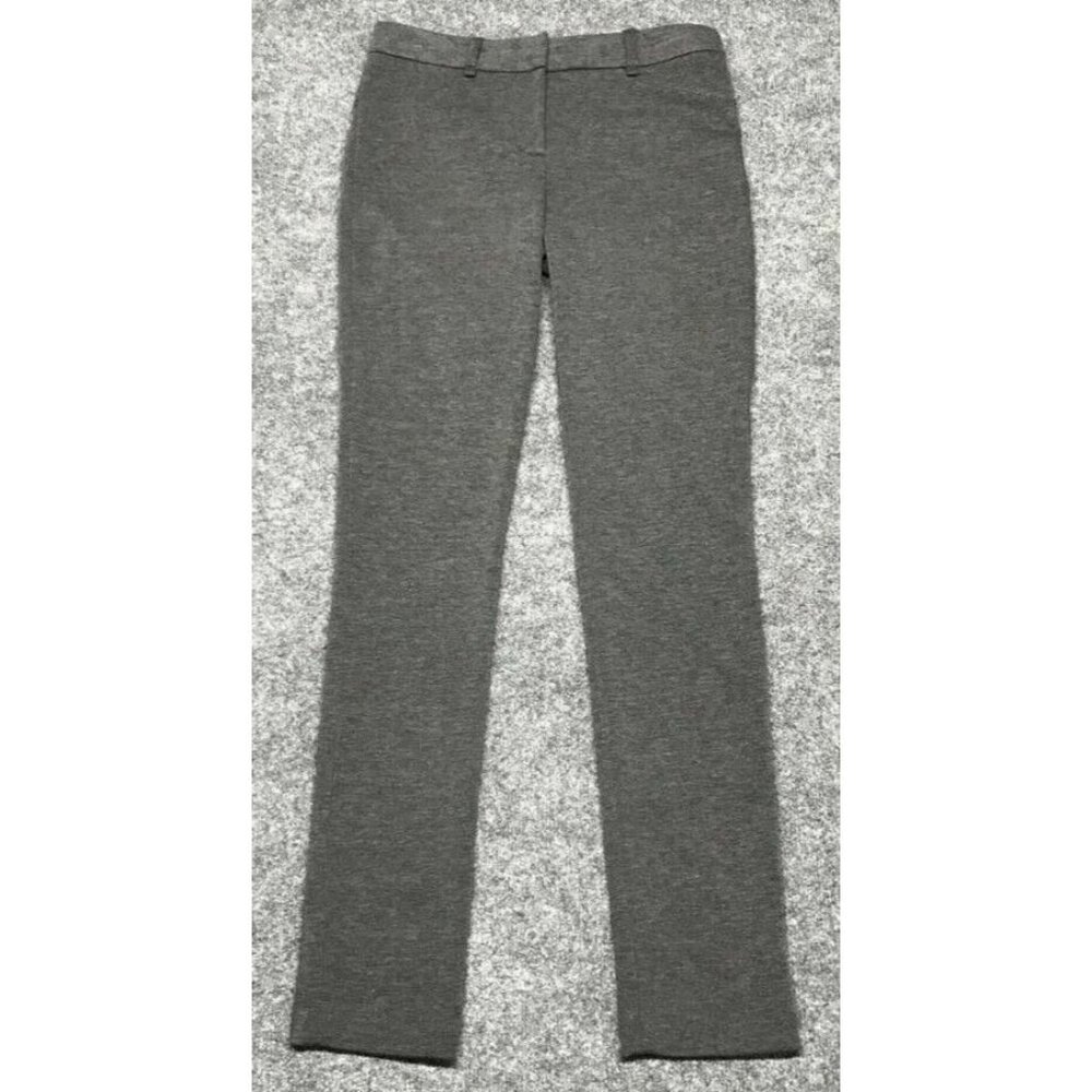 Bcbg Maxazria Mason Skinny Dress Pants Womens M Gray Heathered Stretch New